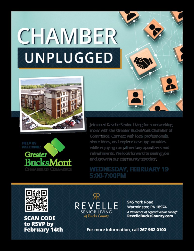 CHAMBER UNPLUGGED - Unplug & Network - Revelle Bucks County